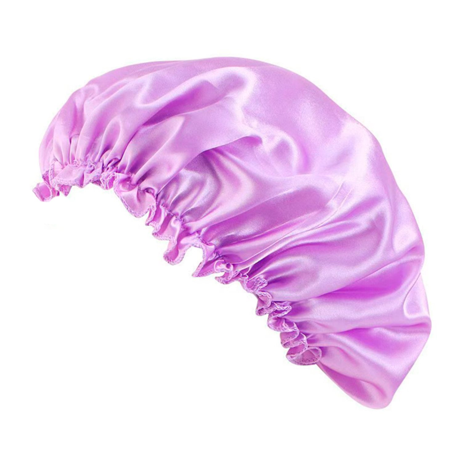 Шапочка для сну та доглядом за волоссям Cosmo Shop атласна, бузкова, 1 шт (CS450L)